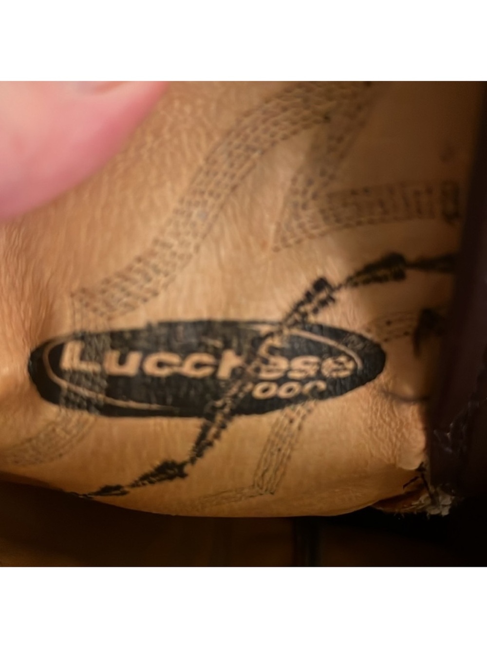 Lucchese Men's Burgundy Leather Cowboy Boots - Picture 5 of 6